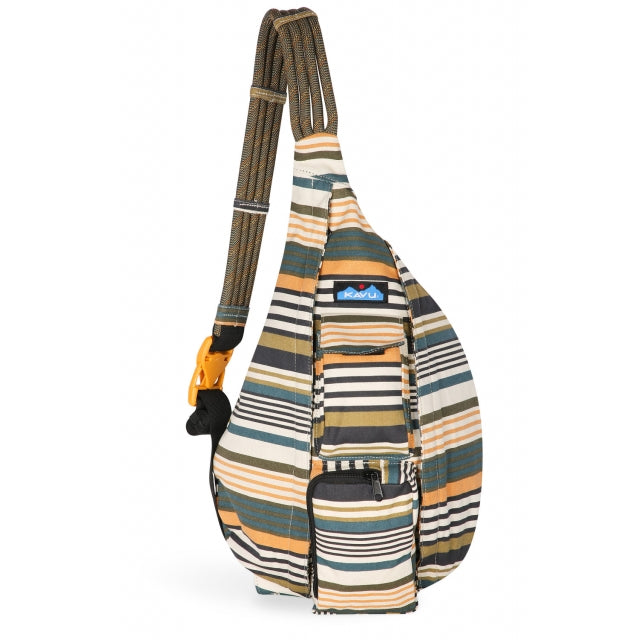 Striped Teardrop Rope Sling Bag
