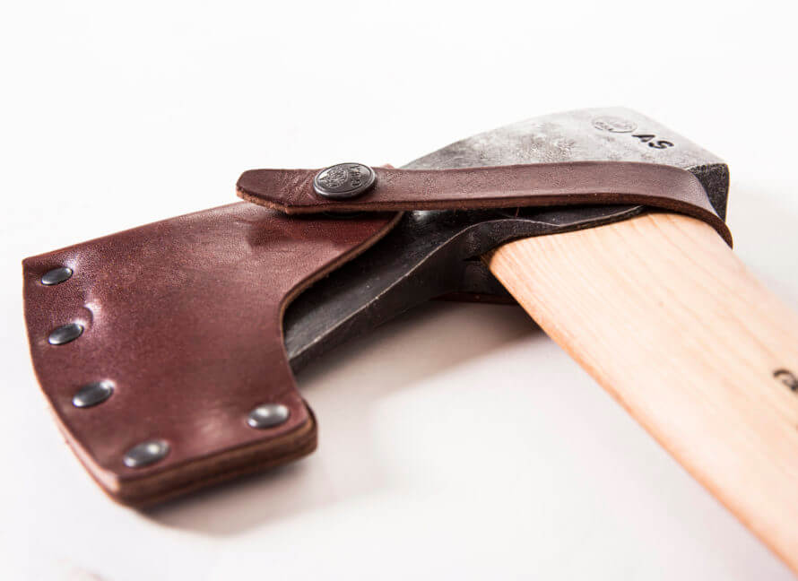 Riveted Leather Sheathed Axe