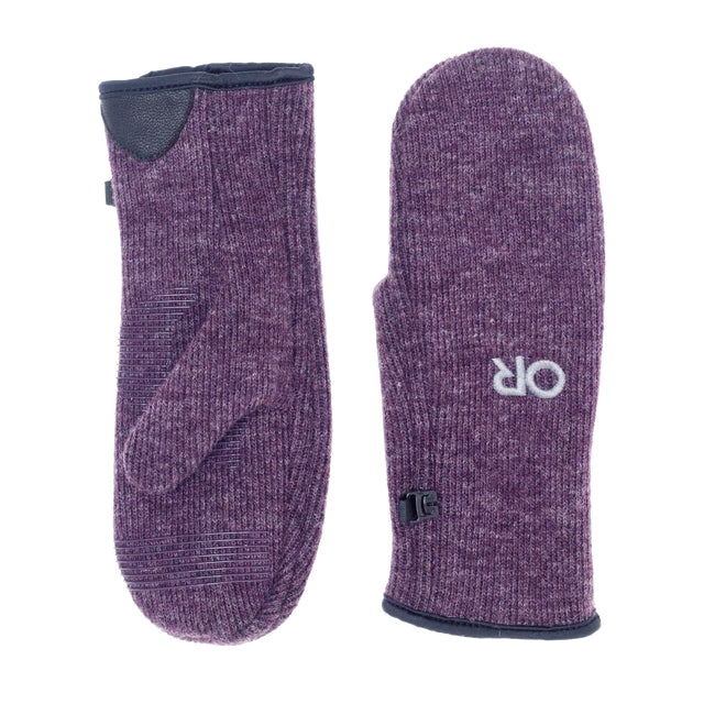 Ribbed Knit Cold-Weather Womens Mittens