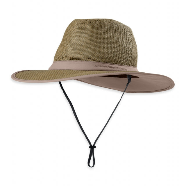 Woven-textured Wide Brim Sun Hat