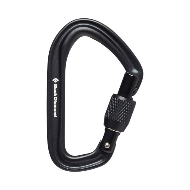 Knurled D-shaped Metal Carabiner