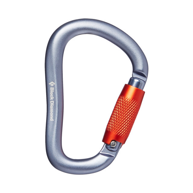 Knurled D-shaped Anodized Carabiner