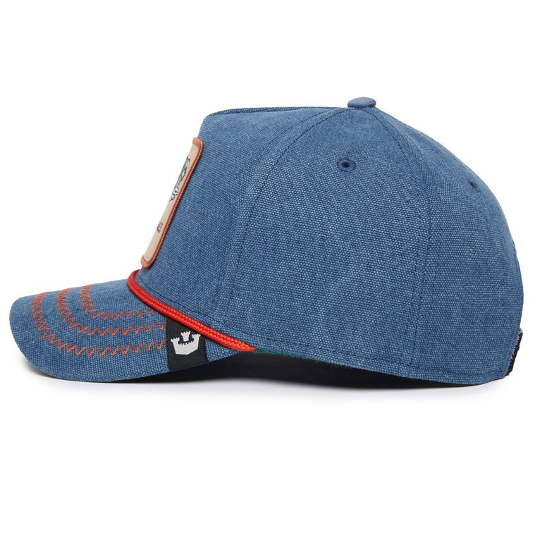 Embroidered-Fish Patch Baseball Cap