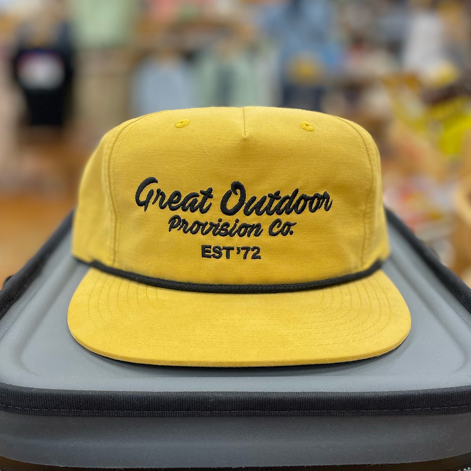 Embroidered Script Structured Nylon Hat