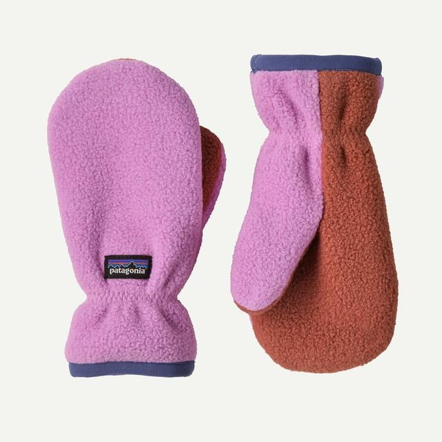 Ribbed-cuff Fleece Baby Mittens